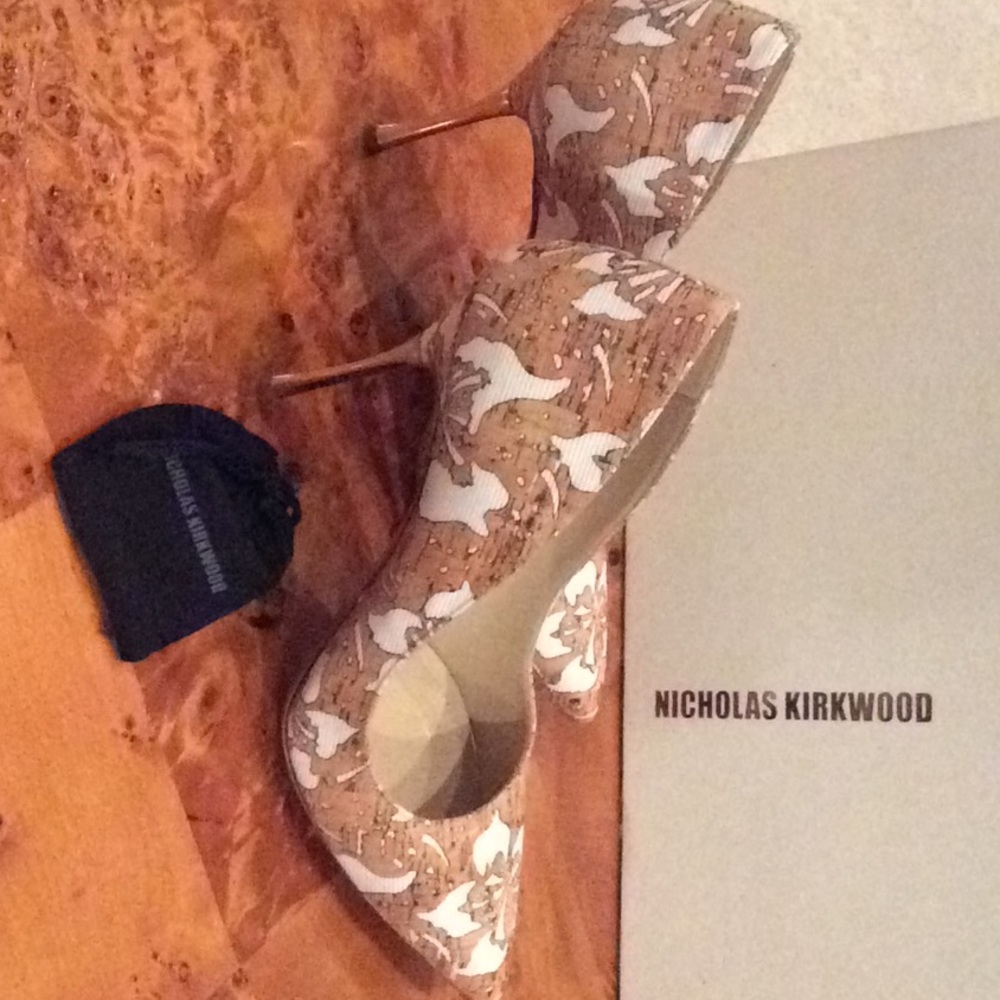Nicholas Kirkwood $795 Leather “Cork” printed pump - Picture 5 of 9